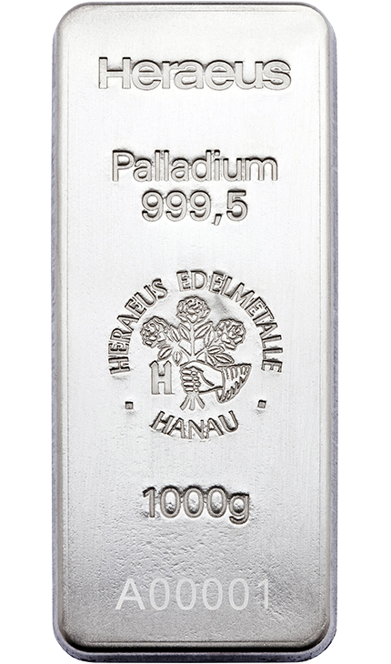 1000g Palladiumbarren