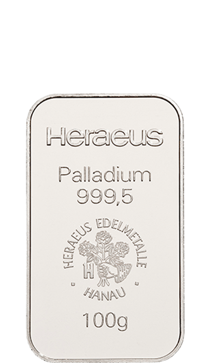 100g Palladiumbarren