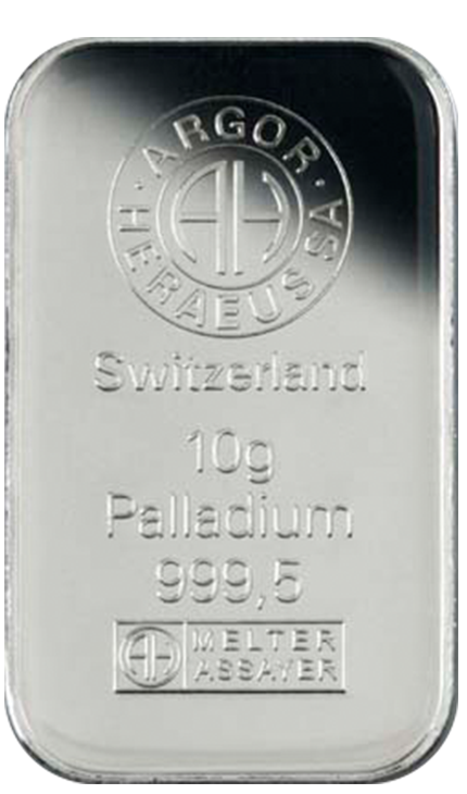 10g Palladiumbarren